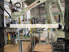 Industri Robotika OEM Kawasaki Palletizer Robot CP300L Lantai
