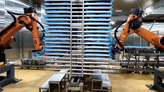Robot Palet Teknologi Pangan KUKA KR60-3 Sel Robot Industri